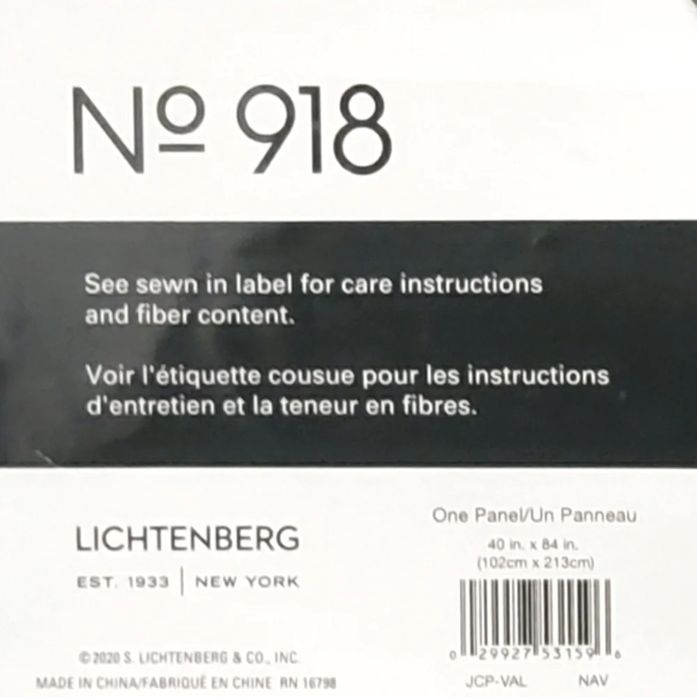 NEW Set Of 2 No. 918 Sora Navy Blue Grommet Light Filtering Curtains 40